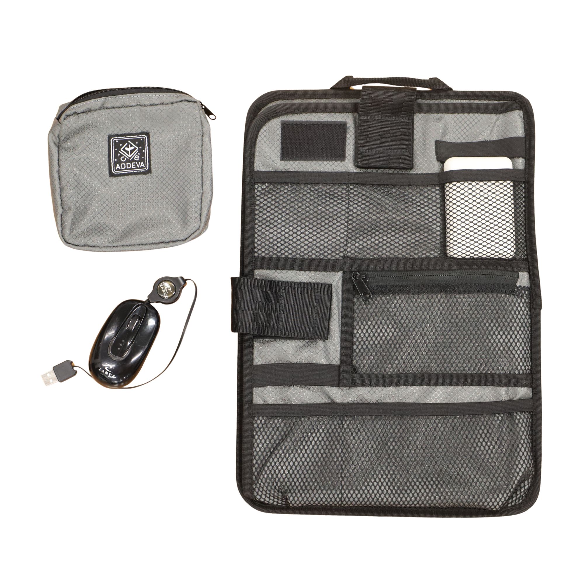 着脱式ポーチと小物の利用例